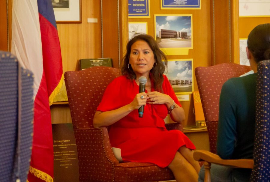 Congress representative of District 16 Veronica Escobar was invited by SGA to talk about the community and education on Oct, 7.