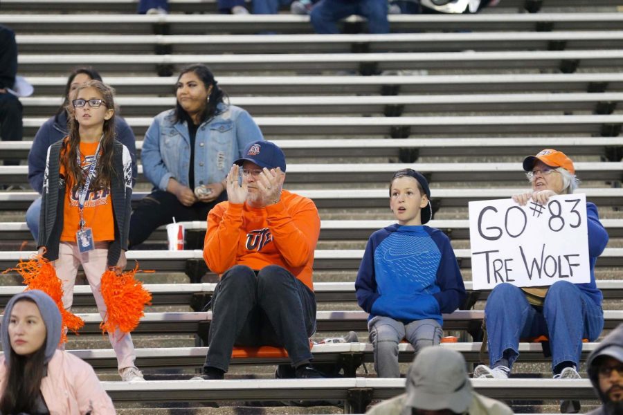 The university’s football season started off with a strong supportive audience.