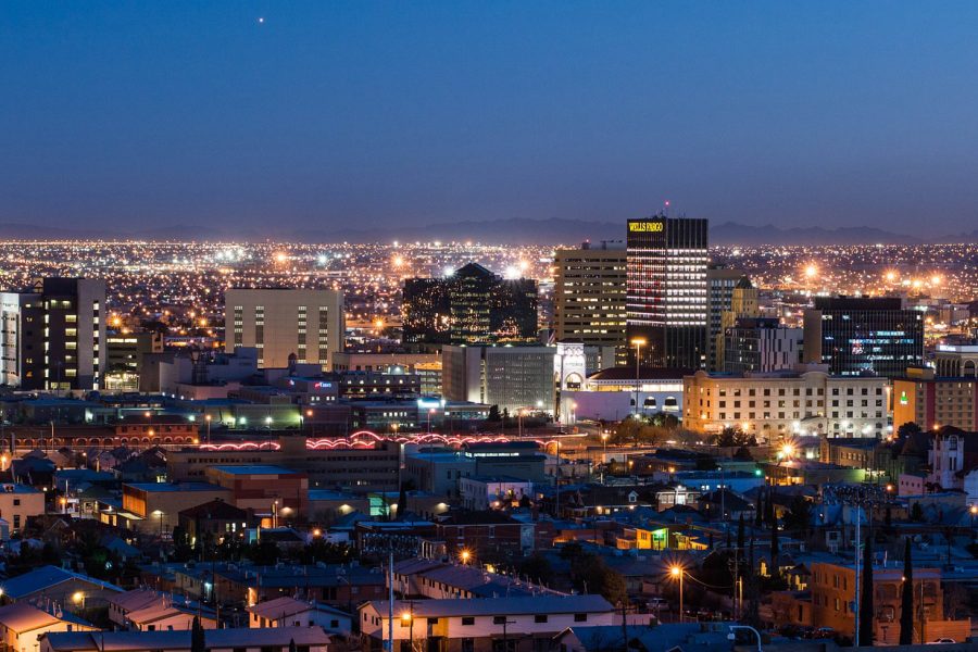 El Paso night skyline.