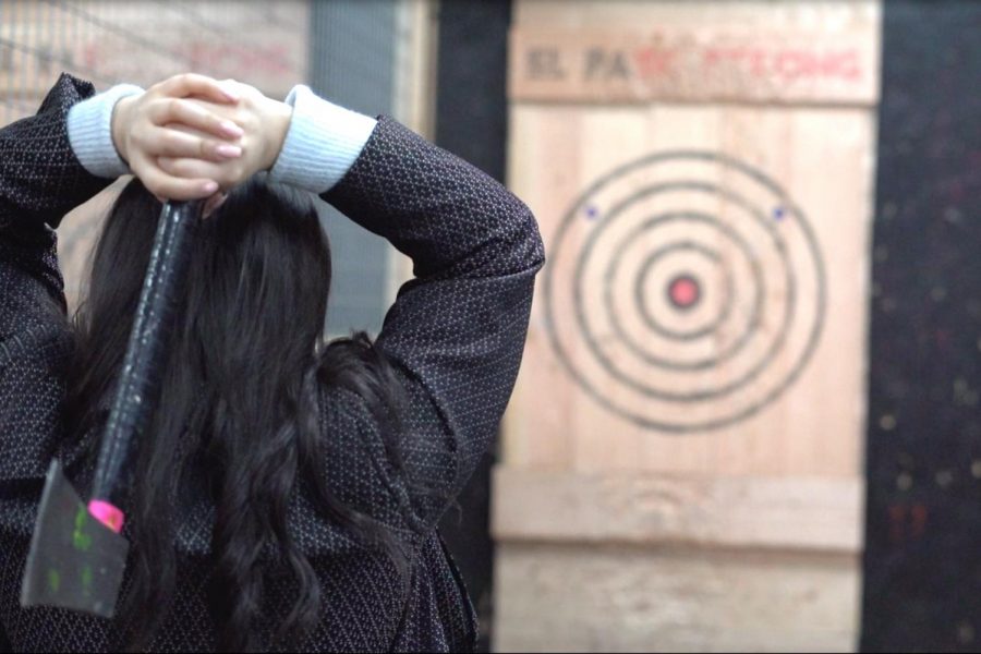 Relaxe offers a new way of relaxing — axe throwing!