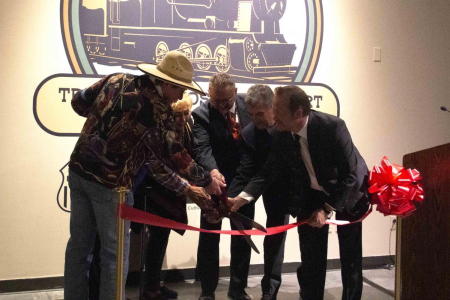 The red ribbon for the inauguration of the exhibit was cut by museum officials at the El Paso Museum of History on Jan. 23. 