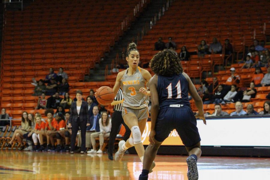 UTEP freshman guard Katia Gallegos leads Conference-USA in assists per game with five. 