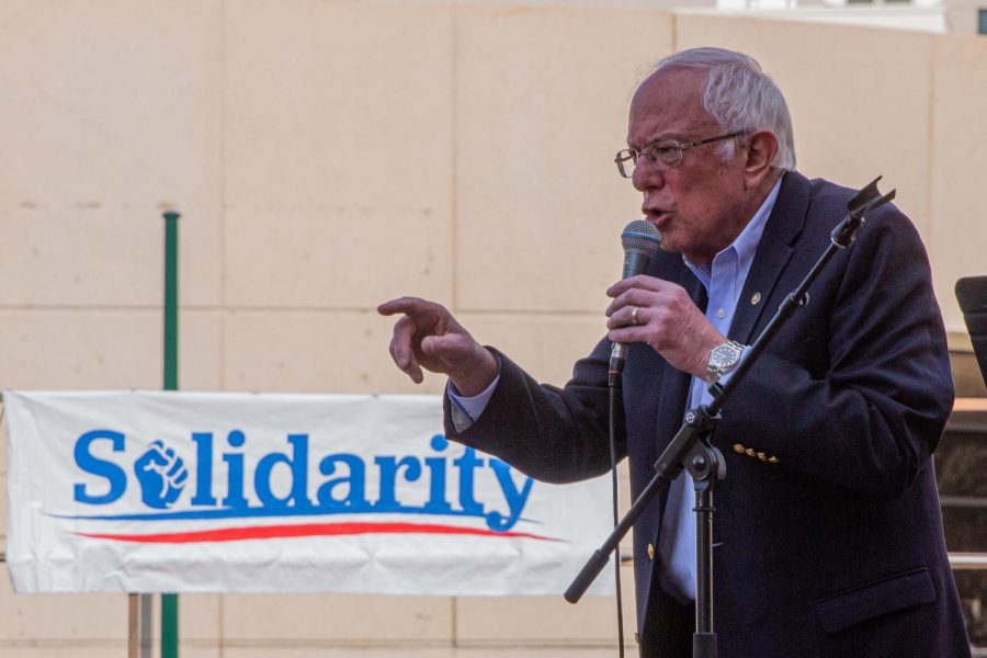 Bernie Sanders address to those who were  not able to get into the Abraham Chavez Theater due to overflow.