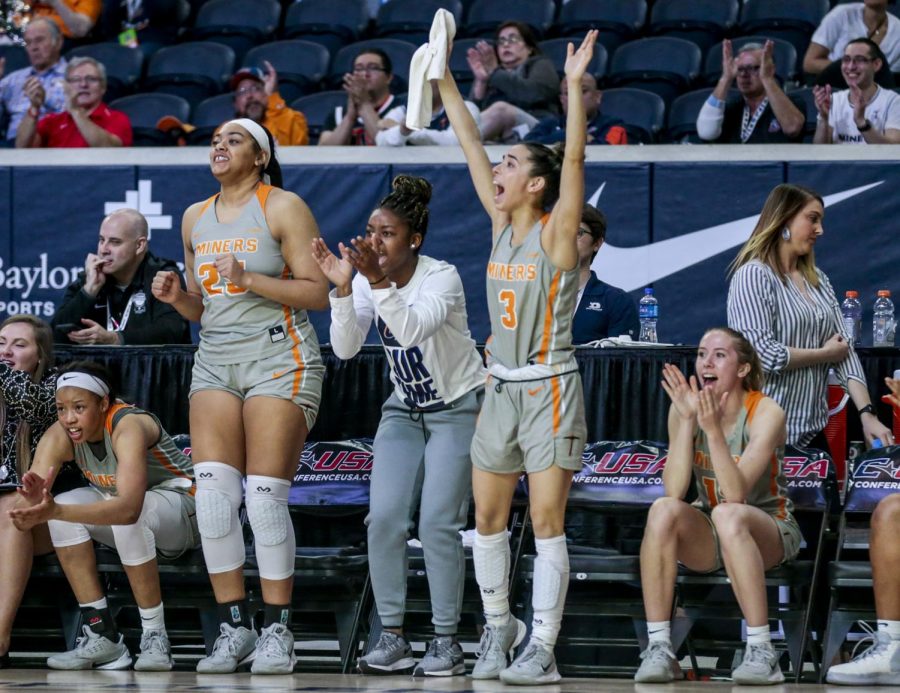 The+UTEP+womens+basketball+team+defeated+Florida+Atlantic+University+97-65+in+the+first+round+of+the+C-USA+tournament+in+Frisco%2C+Texas.