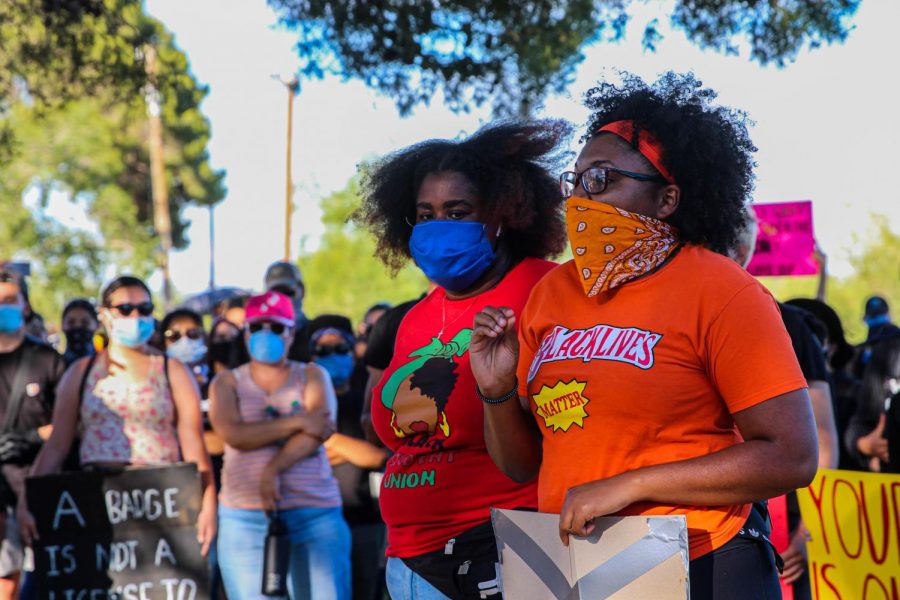 Several speakers demanded justice for George Floyd at El Paso May 31.