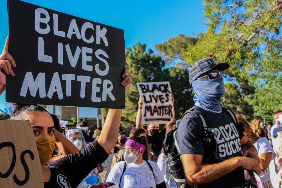 People march demanding justice for George Floyd at El Paso May 31.s