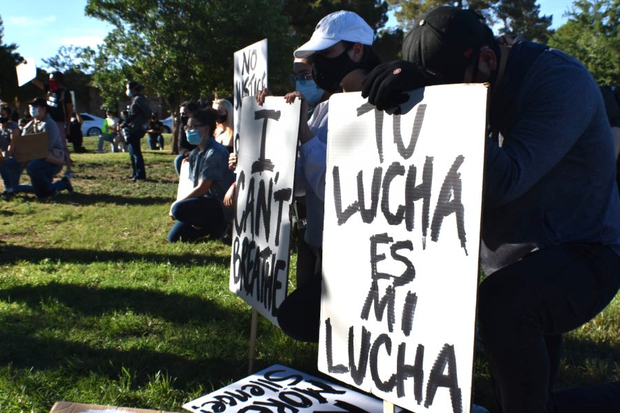 Lopez Family support the protest for George Floyd at El Paso Texas Sunday, May 31.