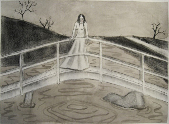 In Hispanic American folklore, La Llorona is a ghost who roams waterfront areas mourning her drowned children. In a typical version of the legend, a woman named Maria marries a rich man with whom she has two children. Photo courtesy of Wikipedia.

Photo courtesy of Wikipedia