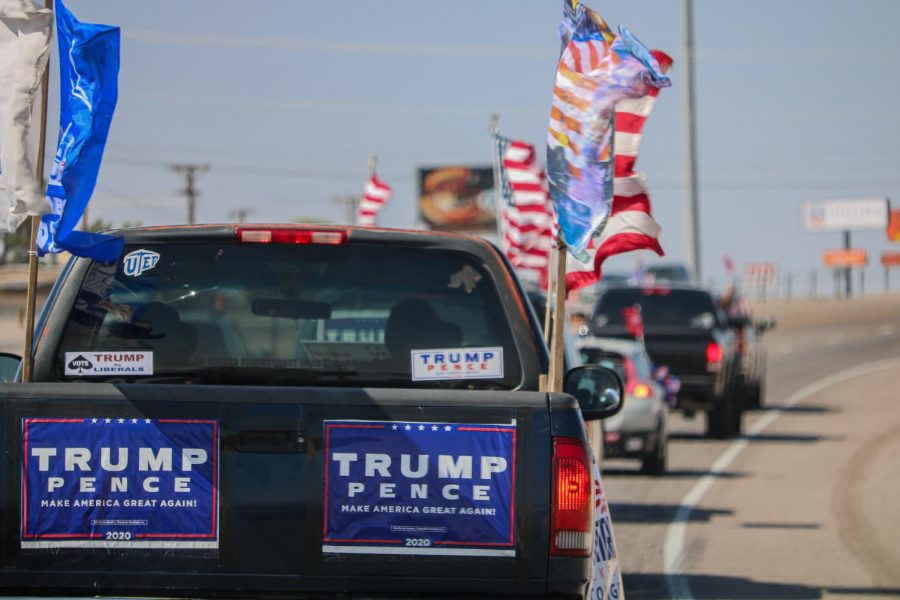 On Oct. 3, the “Trump Train” made its way along I-10 in support of President Donald Trump and Republican candidates.