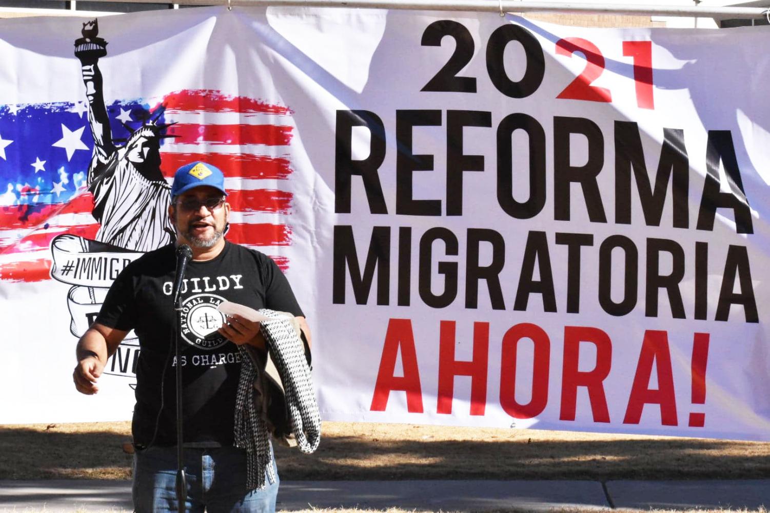 Immigration+advocates+organize+caravan+to+outline+demands+of+Biden+administration