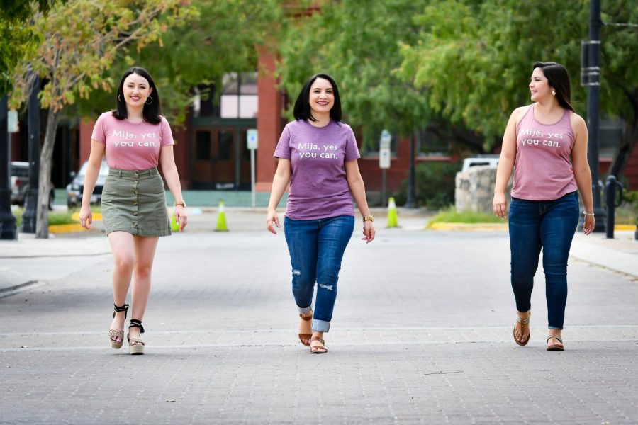 In the center, Iris Lopez walks alongside leaders of Mija, yes you can, in support of fellow females. 