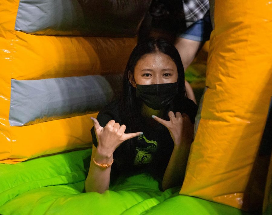 Up All Night included inflatable games for UTEP students to enjoy on May 6. 