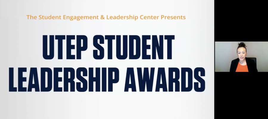 Nicole Aguilar, director at Student Engagement and Leadership Center kicked off UTEPs annual Student Leadership Awards on May 5 via Zoom.