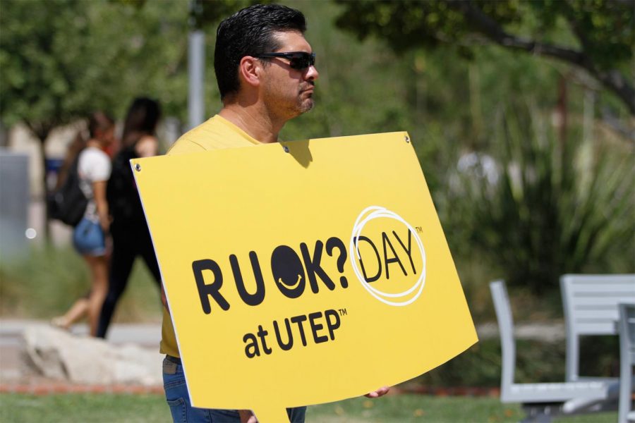 R+U+OK+day+booth+was+set+up+by+the+Dean+of+Students+as+a+way+of+promoting+mental+health+awareness+on+September+9+2021++