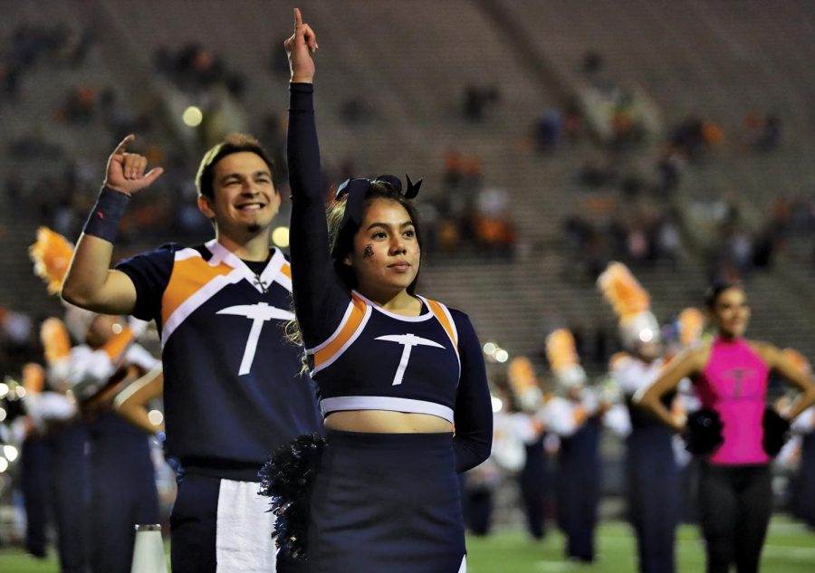 UTEP’s Cheer team performs before the game against Louisiana Tech Oct. 16. 