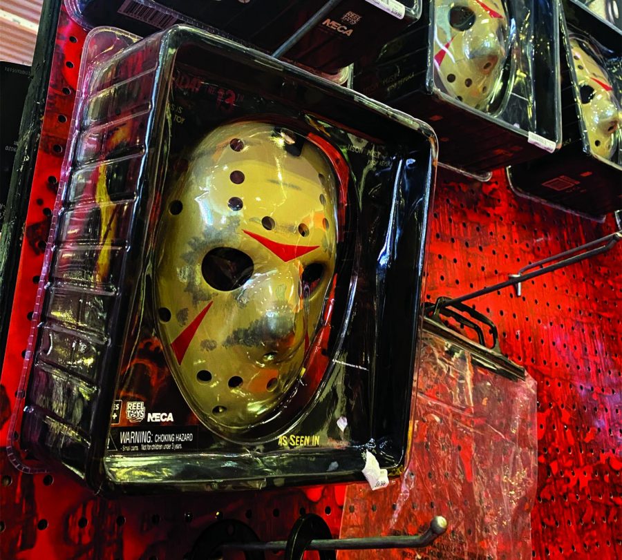 Costumes such as Jason from Friday 13th, are very popular and can be found at Spirit Halloween.