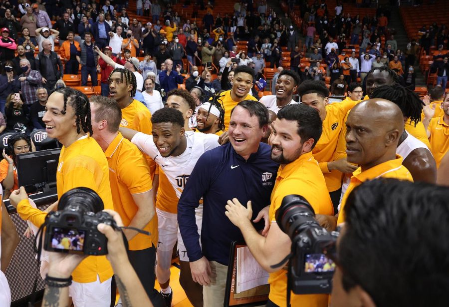 Men’s basketball won against Florida Atlantic University Jan. 27 with a close 70-68 victory at the Don Haskins Center.  
Photo courtesy of Ruben Ramirez 