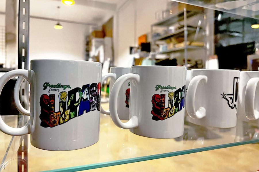 Self-designed mugs, pins and more souvenirs can be found at Loteria del Chuco store at 3900 Rosa Ave. on the second floor.  
