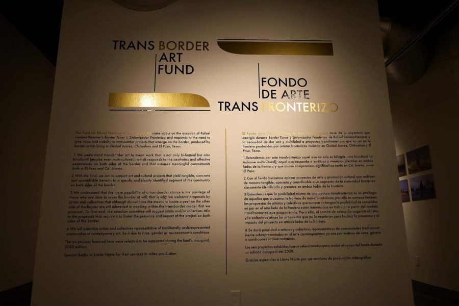 The “Transborder Art Fund” gallery highlights six artists who live in Ciudad Juárez  and El Paso and focus on transborder projects that combine culture around the border. The gallery is in the Rubin Center and will last until the remainder of the 2022 Spring semester.  