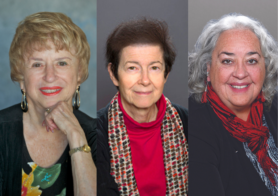 From left to right, Mimi Gladstein, Ph.D., Sandra McGee Deutsch, Ph.D., and Yolanda Leyva, Ph.D. Courtesy photos.