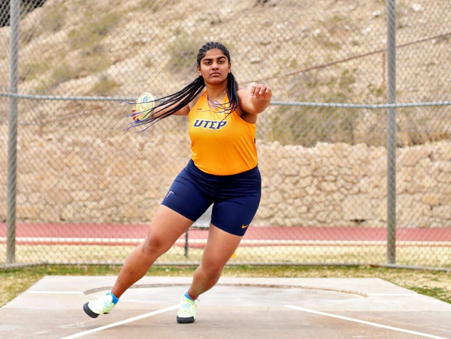 Krishna Jayasankar is a kinesiology major who represents UTEP as a track and field thrower. Jaysankar recently won silver in the womens shot put event at the Conference USA indoor track and field championship in Alabama.