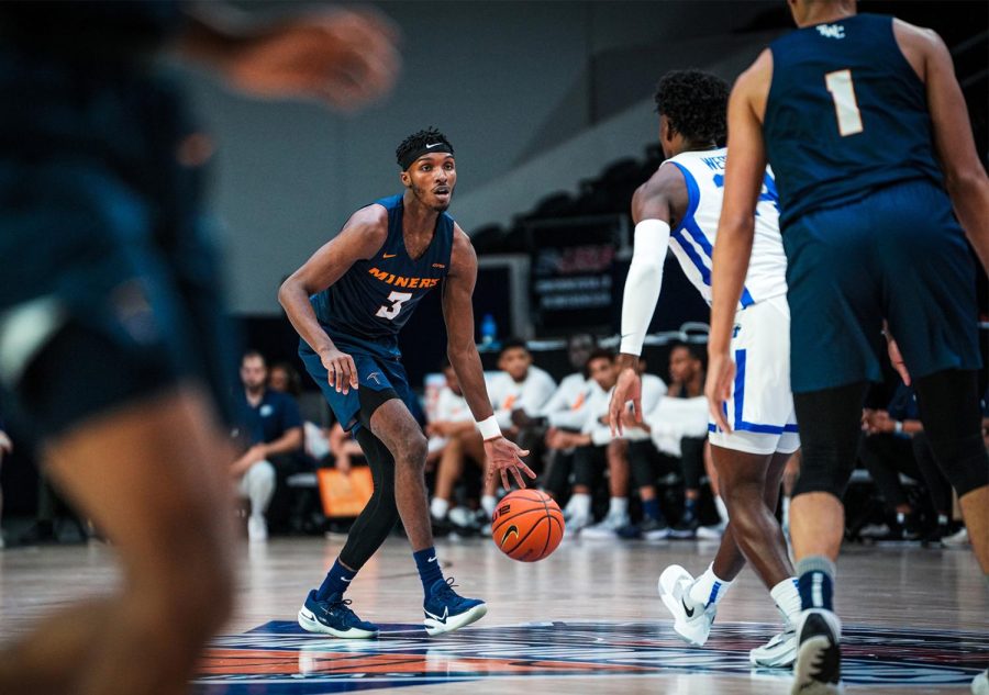 UTEP men’s basketball team lost 66-59 against Middle Tennessee in the quarterfinals of the 2022 Heritage Landscape Supply Group Conference USA Men’s Basketball Championships at the Star on March 10.  Photo courtesy of Jon Washington.
