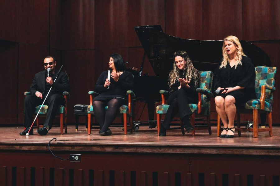 Dena Jones, UTEP’s piano professor, presented her recital  “Vision Through Sounds,” April 1 at UTEP’s Fox Fine Arts Recital Hall.