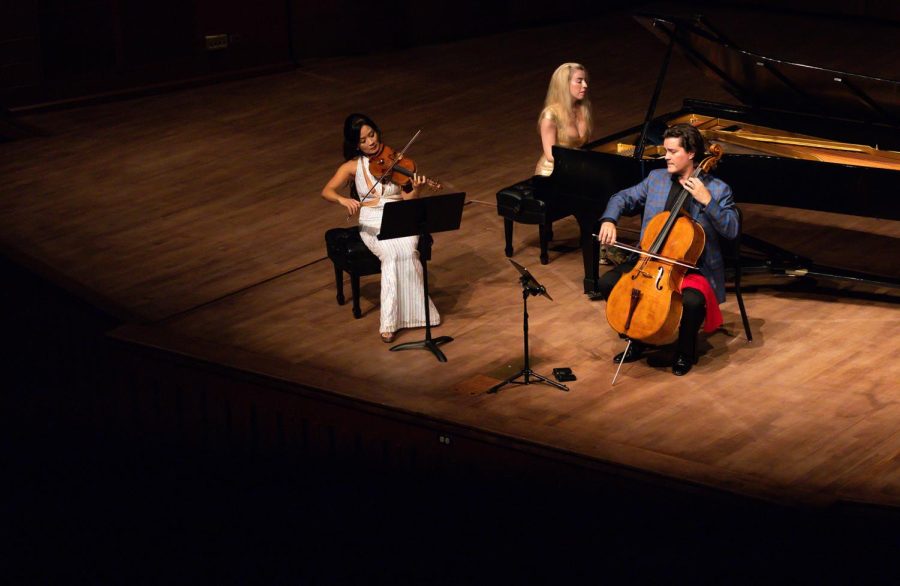 El Paso Pro-Musica started off its season with the annual Summerfest concert Aug. 20 at the Fox Fine Arts Recital Hall featuring Grammy-winning cellist Zuill Bailey, violinist Chee-Yun, and pianist Natasha Paremski. 