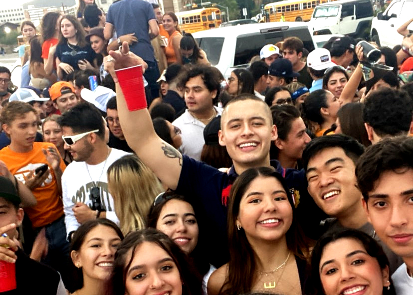 UTEP fans and students enjoy some pregame activities before the first game of the season kicks off in the Mike Loya parking lot located on the corner of Schuster and Hawthorn. 