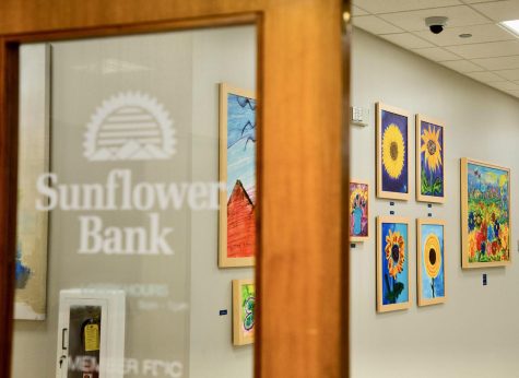 The Sunflower Bank has an art installation with El Paso Children’s Hospital Foundation to recognize Pediatric Cancer Awareness month.  