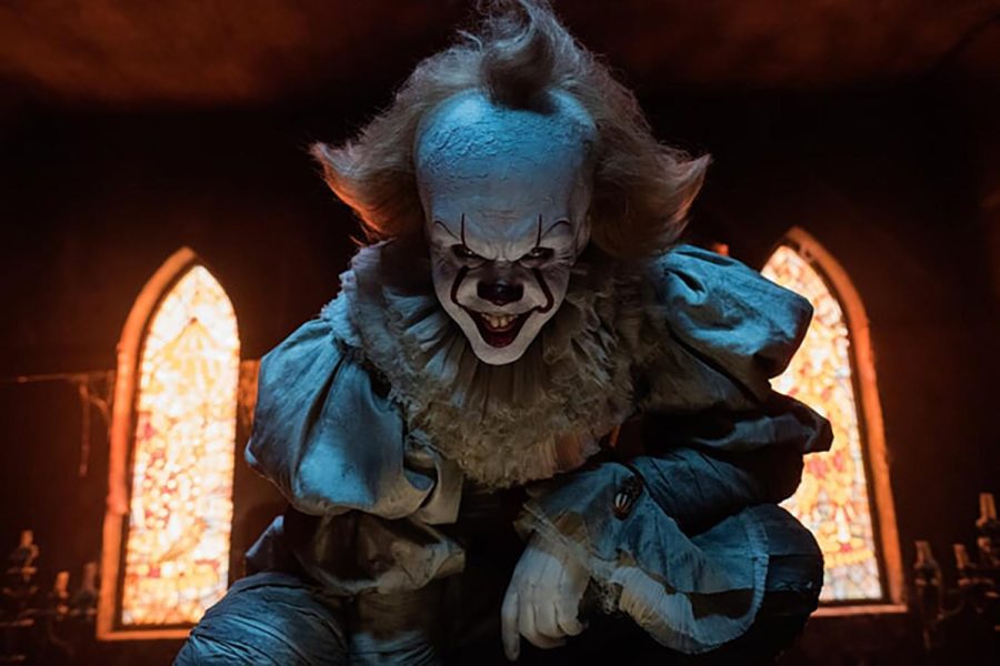 “IT (2017)” is based on Stephen King’s 1986 novel which centers around an evil clown who terrorizes the children of Derry, Maine. “IT” can be streamed on Netflix. Photo courtesy of Warner Bros.