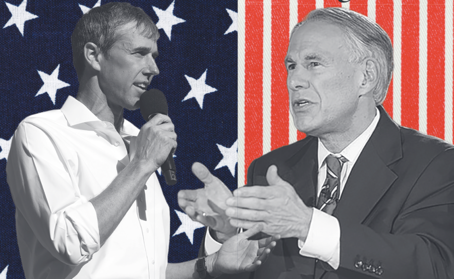 Democratic challenger Beto O’Rourke and Republican candidate Greg Abbott prepare for election day Nov. 8. (Left) Annabella Mireles/Prospector file photo (Right) courtesy of Wikipedia Commons.