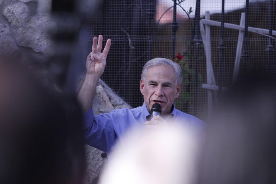 Governor Greg Abbott came to El Paso Nov. 1 where he held a rally behind Riviera Cocina and Cantina on 5218 Doniphan Dr. 