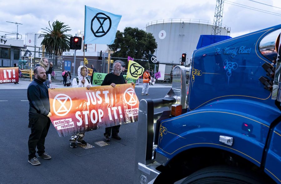 Enviornmental activist group named Just Stop Oil coalition attempts to bring attention from the British government to stop new fossil fuel licensing and production. Photo courtesy of Matt Hrkac/Flickr 