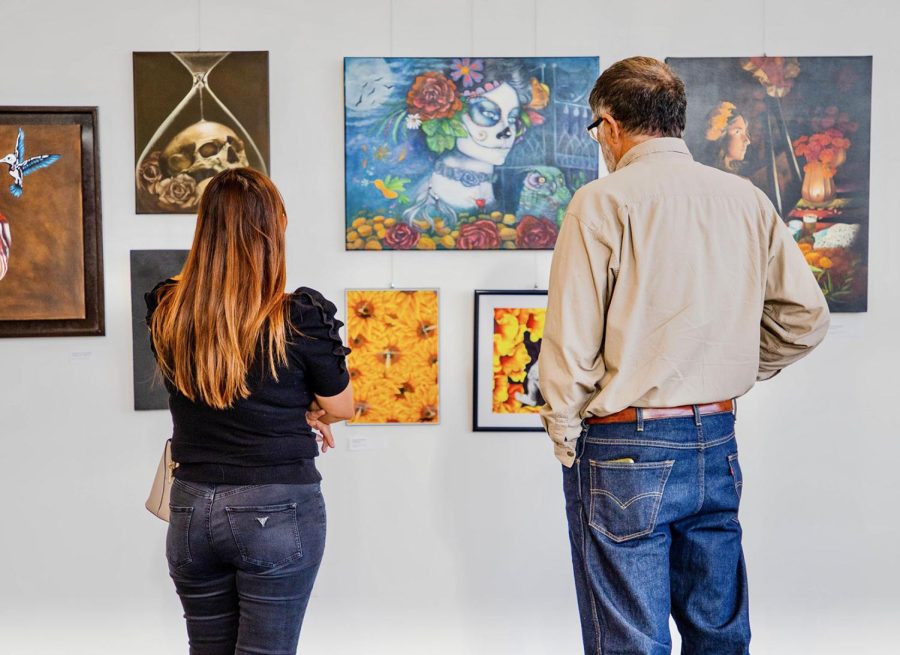 Paradigm Shift held a three-day exhibition and showcased over 40 pieces of artwork for Dia De Los Muertos.