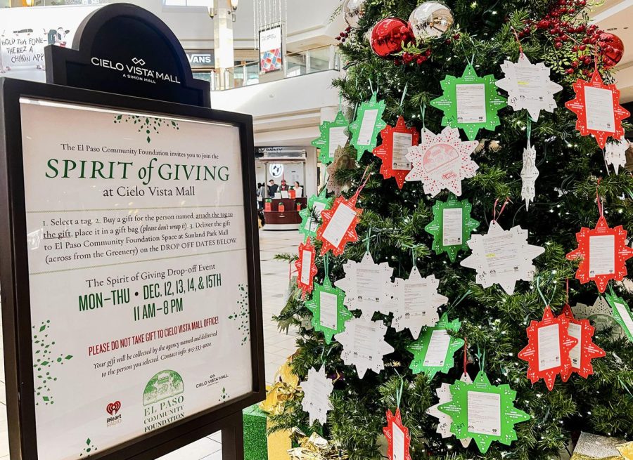 The Spirit of Giving event will be happening Dec. 12-15 for anyone who would like to donate gifts.  