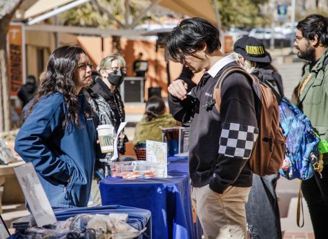 As the Spring semester began, the Get Involved Fair took place in the Union Breezeway and along Centennial Plaza to get students involved in activities and groups on campus. 