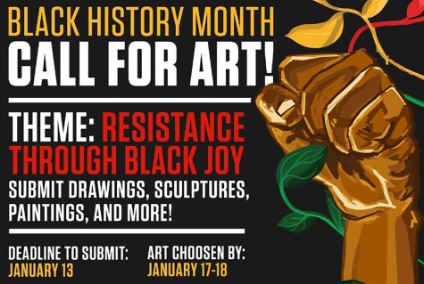 The UTEP Student Engagement & Leadership Center, Multicultural Greek Council, and Black Student Union invited African American/Black identifying students to submit art with the theme “Resistance Through Black Joy.” Photo courtesy of the Office of Student Engagement and leadership Center 