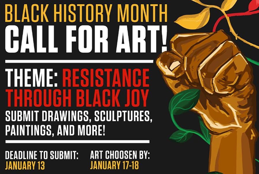 The+UTEP+Student+Engagement+%26+Leadership+Center%2C+Multicultural+Greek+Council%2C+and+Black+Student+Union+invited+African+American%2FBlack+identifying+students+to+submit+art+with+the+theme+%E2%80%9CResistance+Through+Black+Joy.%E2%80%9D+Photo+courtesy+of+the+Office+of+Student+Engagement+and+leadership+Center+