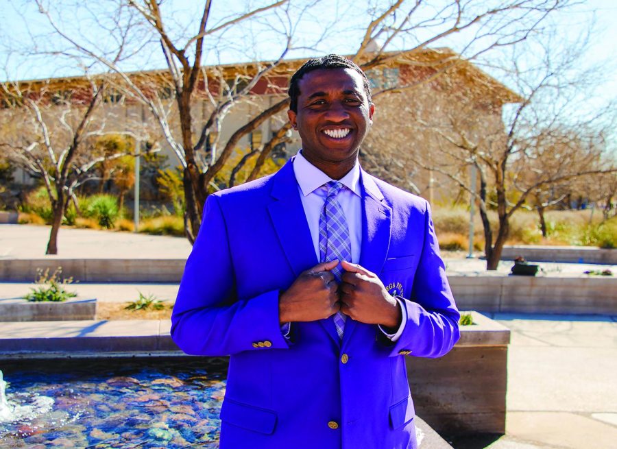 Member of Omega Psi Phi, Cedric Napoleon Shamley Jr. takes part in the community within his fraternity.   