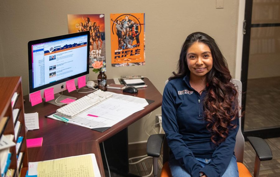 Lilliana Valdespino, obtained her bachelor of science degree in mathematical sciences in 2019. She is now a graduate student of leadership studies as well as a graduate assistant for Strategic Communications at UTEP. 