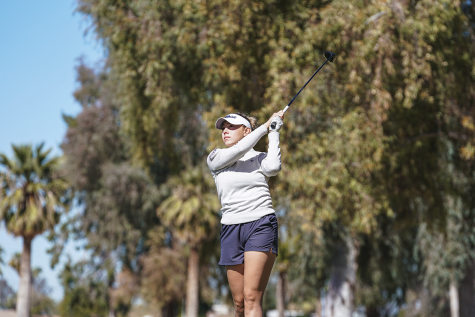 Senior golfer Andrea Ostos juggles being an athlete, a student and occasionally running her small home bakery. Photo courtesy of UTEP Athletics 