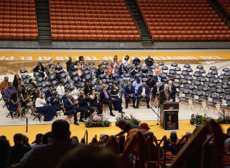UTEP hosted a public memorial for Willie Cager at the Don Haskin Center on April 14.  