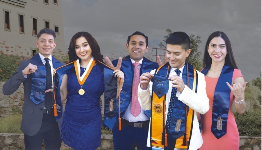 From left to right: Christian Campos, Brianna Iberty Trevino, Carlos Castanon, Ian Valdez, Ashley Delgado