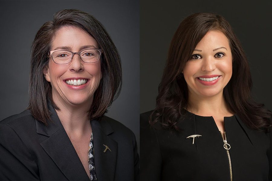 The UTEP community has welcomed senior staff members Dr. Catie McCorry-Andalis and Dr. Amanda Vasquez-Vicario to executive leadership positions.  Photo courtesy of UTEP Newsfeed/Press releases  