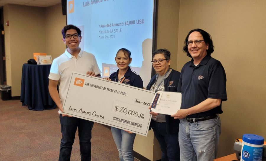 Luia Avalos, a Chihuahua native, dreamt of studying at UTEP since he was a kid, and hopes of working at NASA after receiving a $5,000 scholarship from UTEP.  