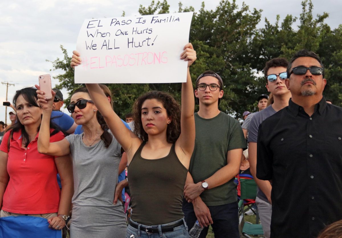 El Pasoans at the Vigil held at Ponder Park the day of the shooting August 3, 2019. 