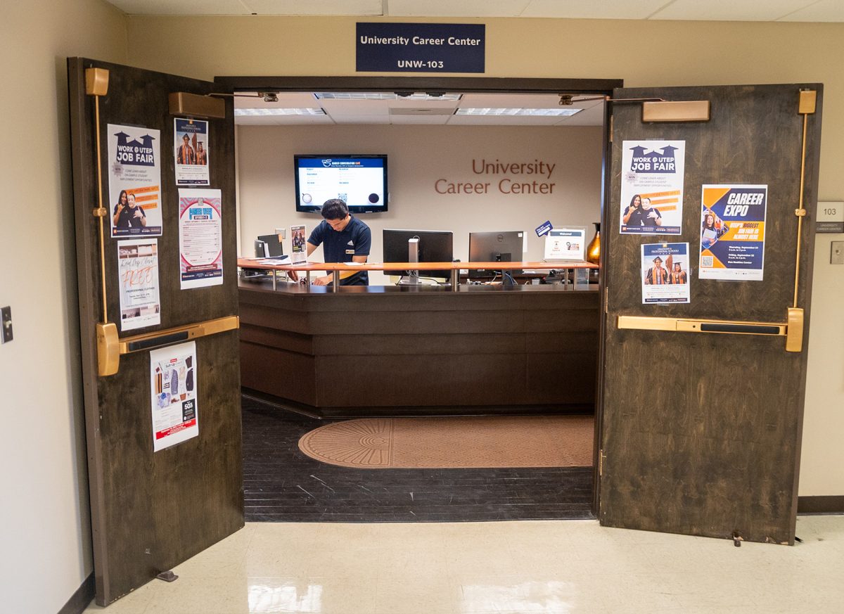 The UTEP Career Center can be found at the Union West Building, Room 103, is open to all students, from incoming graduates to seniors and graduate students. 