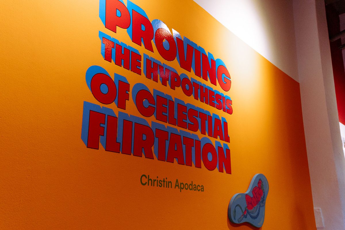 El Paso artist Christin Apodaca’s exhibit “Proving the Hypothesis of Celestial Flirtation” had her opening reception Aug. 31.  