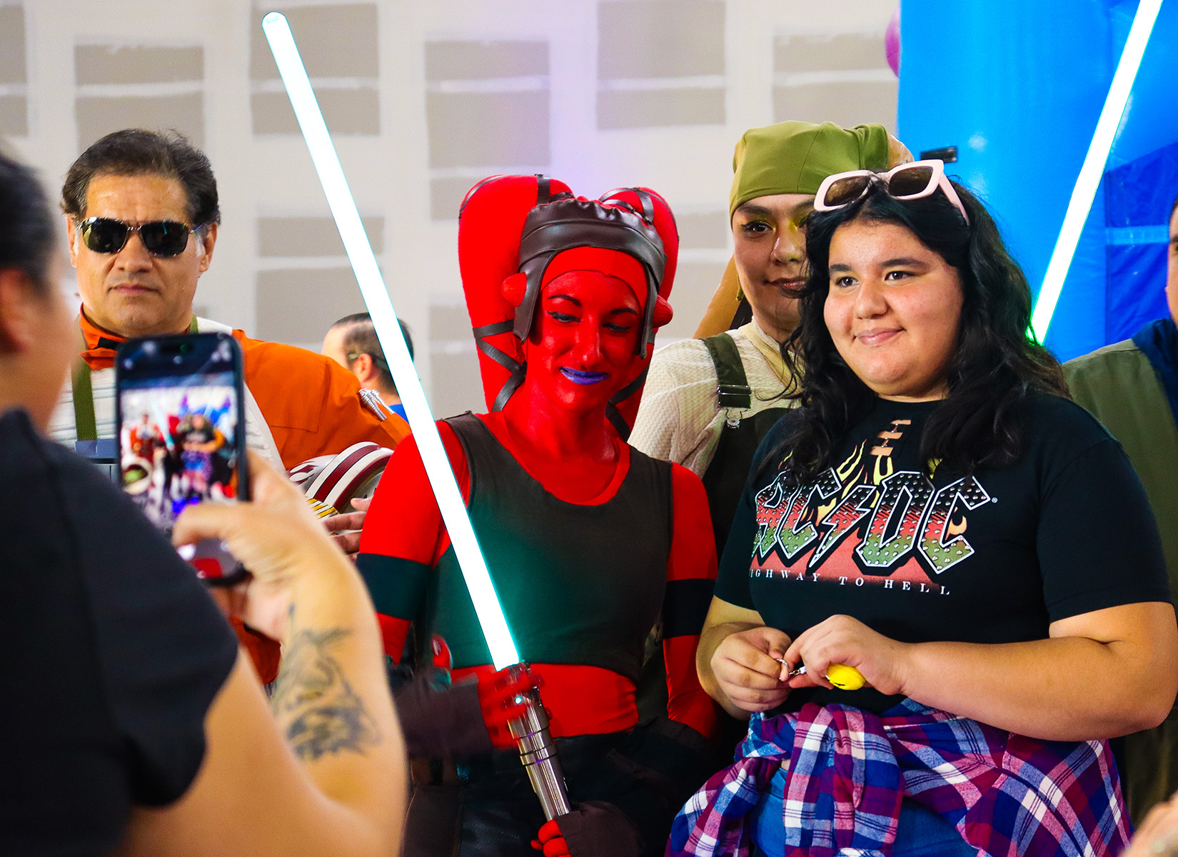 Star Wars characters appear at the El Paso Space Festival for their fans. 